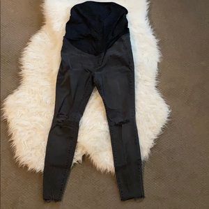 Madewell Maternity Skinny Black Jeans